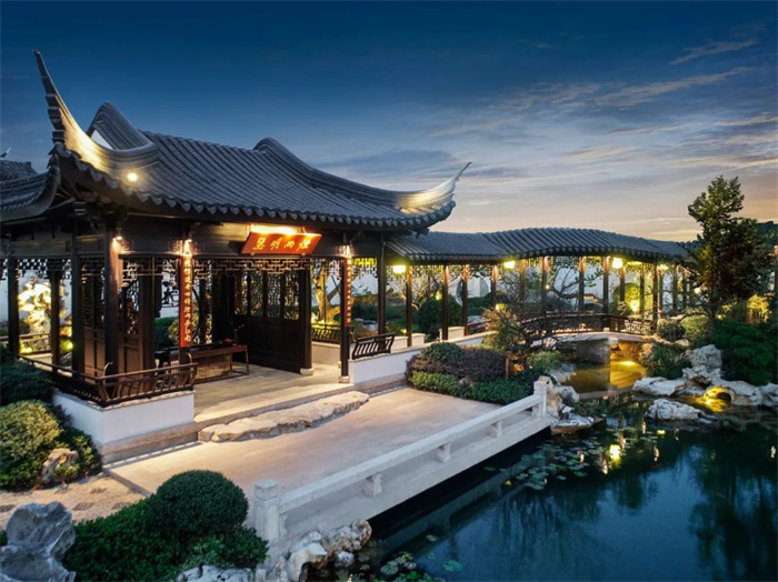 中式別墅庭院景觀(guān)，讓人至愛(ài)幾千年，蘊(yùn)含著心靈密碼和智慧的結(jié)晶